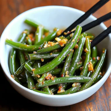 Chinese Green Beans with Garlic Sauce