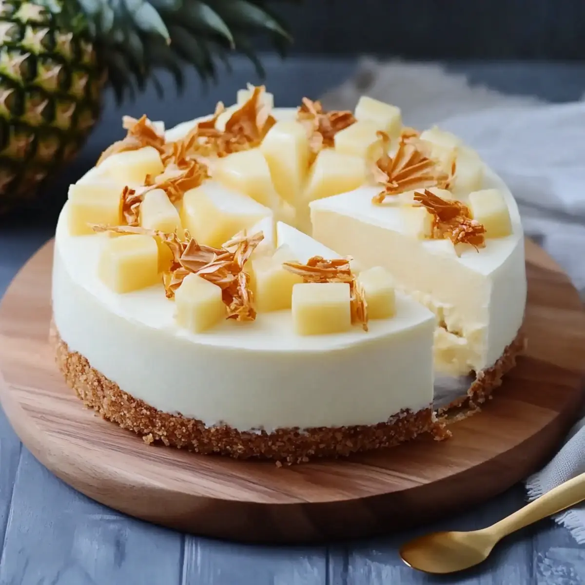 Pina Colada Cheesecake