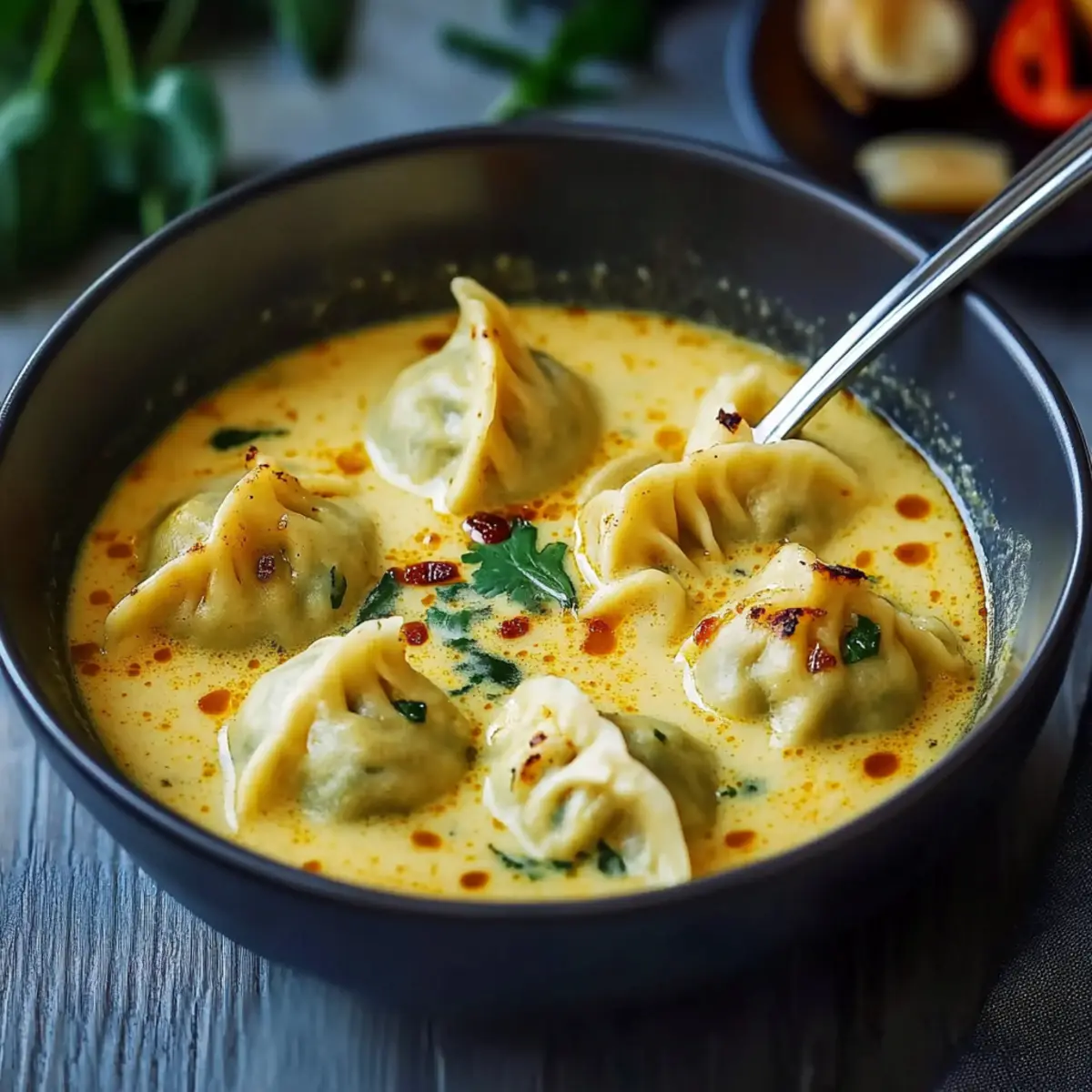 Coconut Curry Soup with Dumplings
