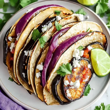 Air Fryer Eggplant Tacos