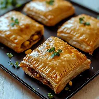 Cheesy Puff Pastry Breakfast Hand Pies