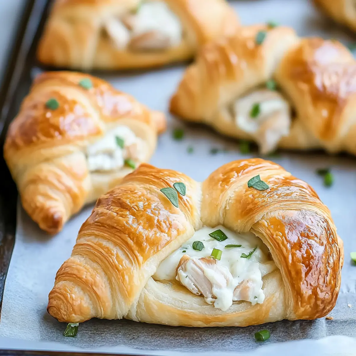 Chicken Cream Cheese Croissants