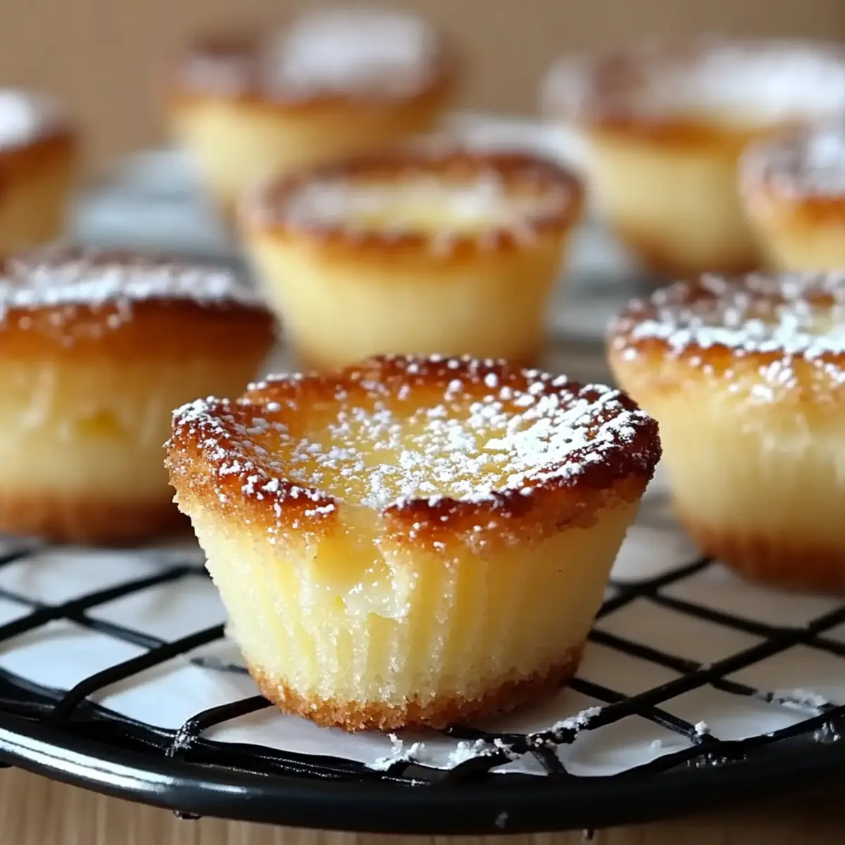 Queijadas Portuguese Custard Cupcakes