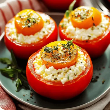 Stuffed Tomatoes with Herby Cottage Cheese