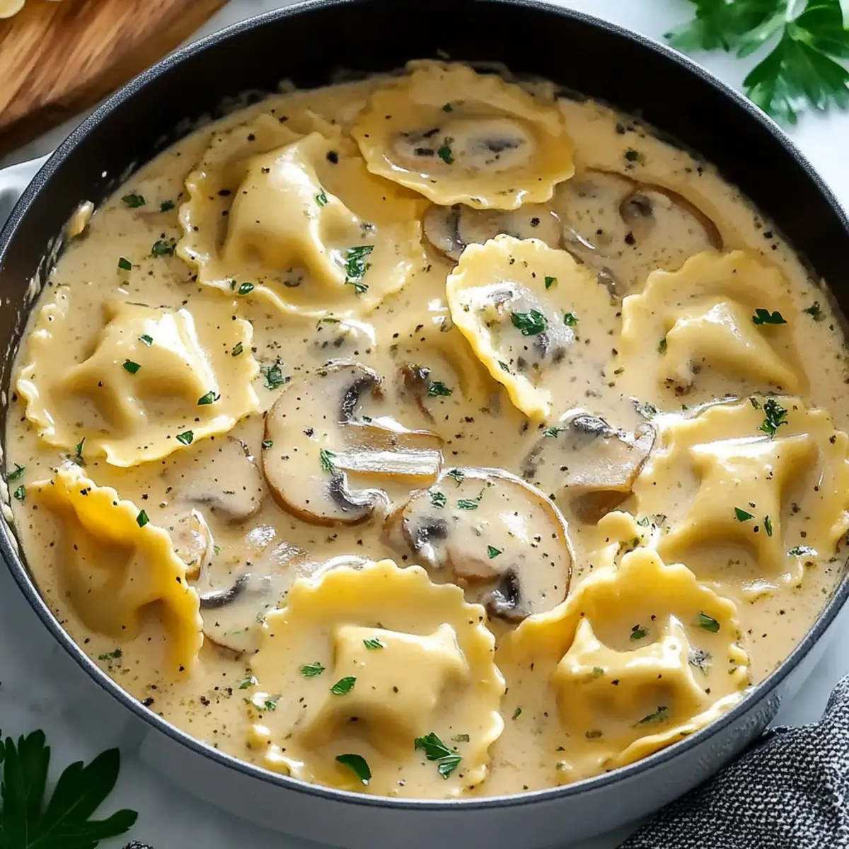 Mushroom Ravioli Sauce