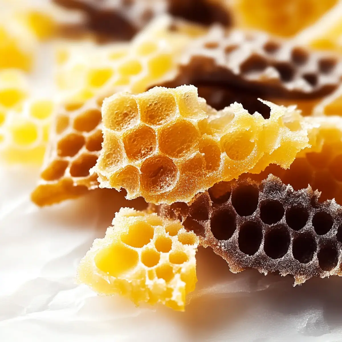 Crispy Golden Honeycomb Candy