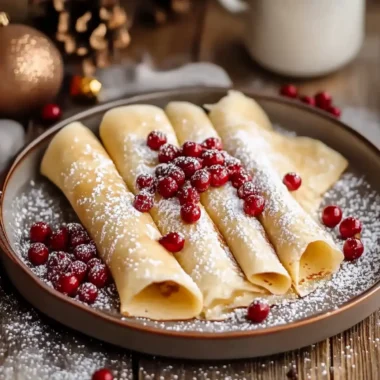 Eggnog Crepes