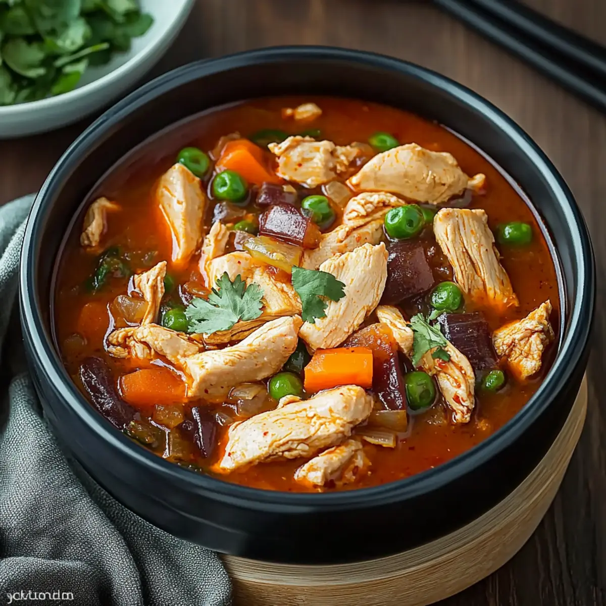 Slow Cooker Korean Chicken Stew