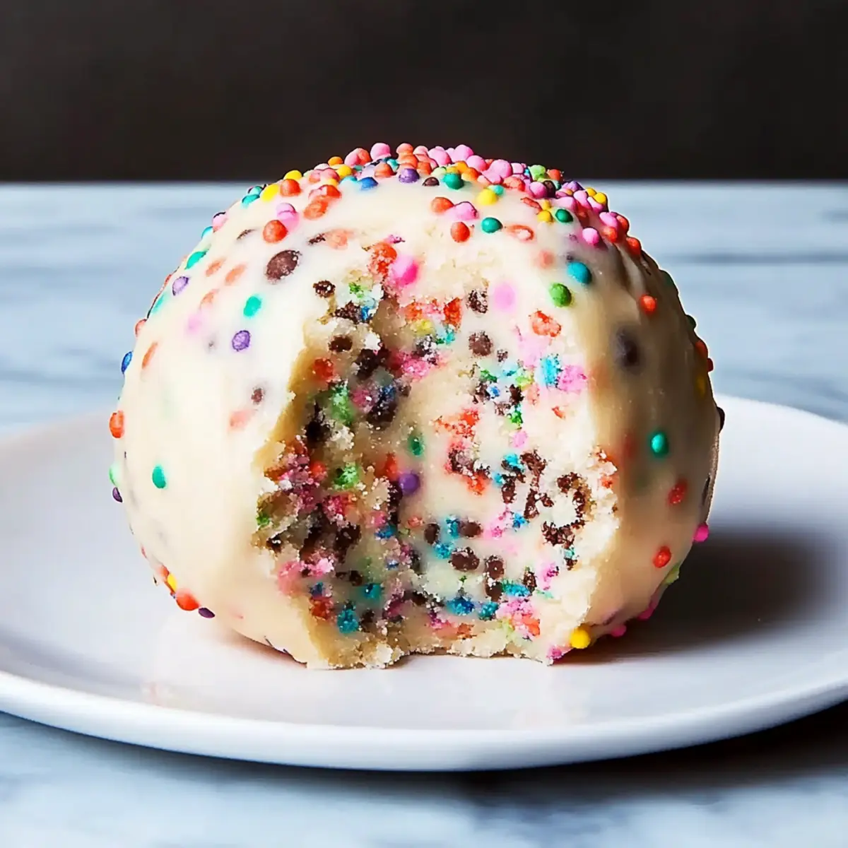 Confetti Cookie Dough Ball