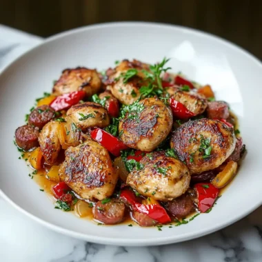 Chicken Scarpariello with Sausage and Peppers