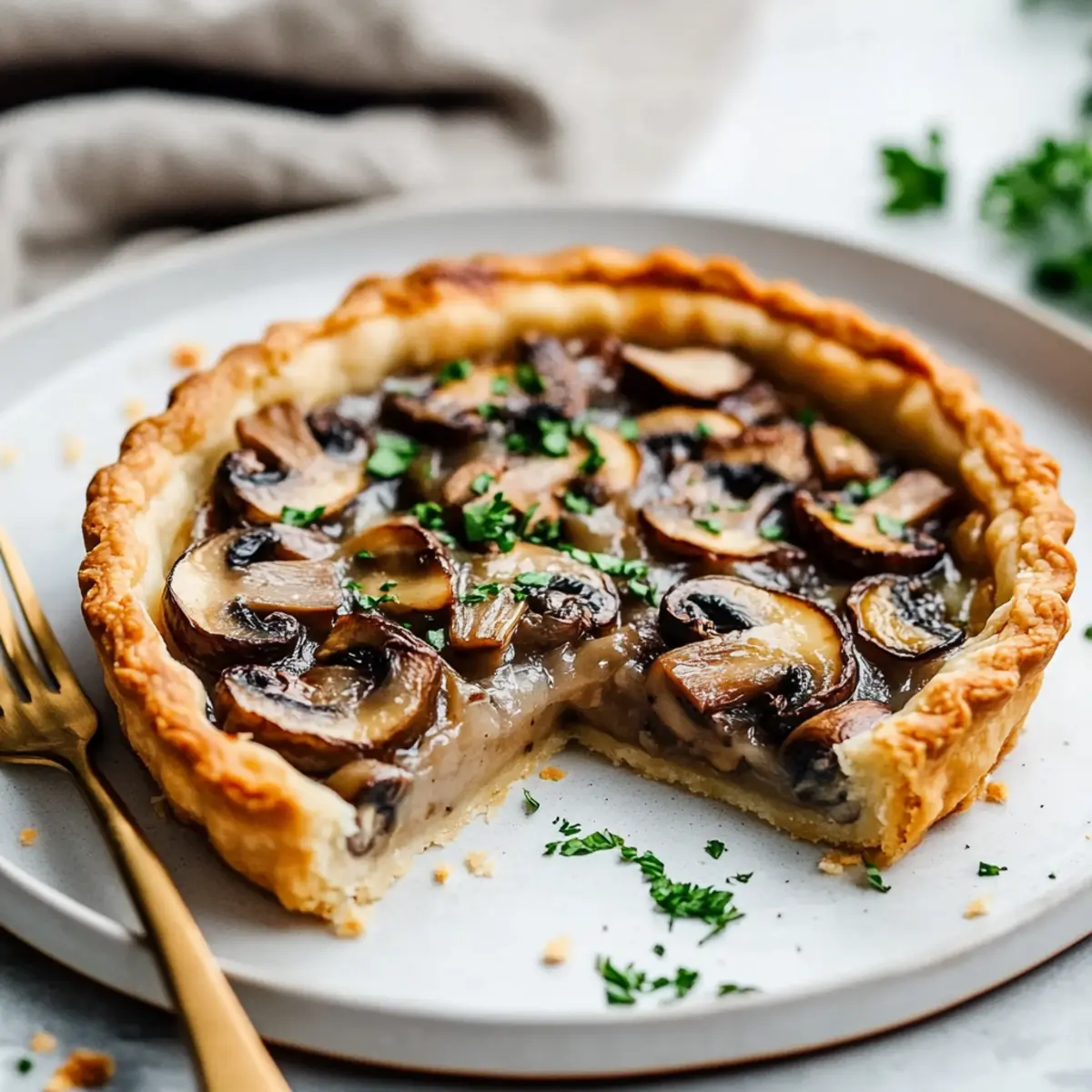 Vegan Mushroom Tart