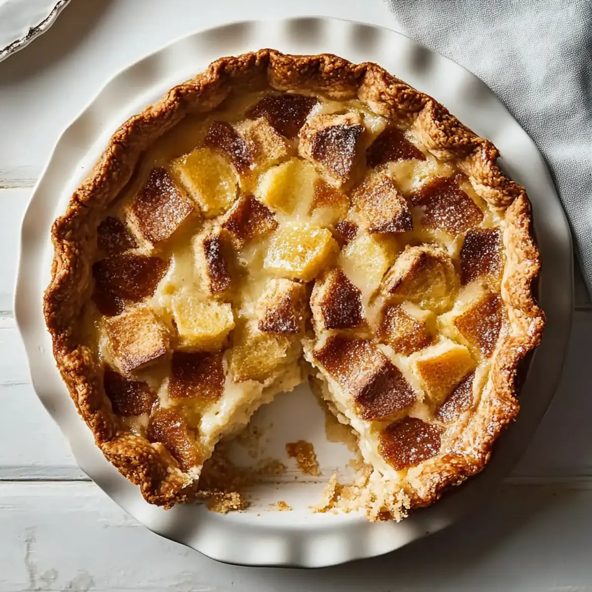 Bread Pudding Pie