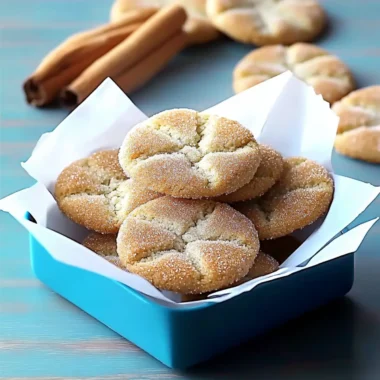 Cinnamon Sugar Crackle Cookies