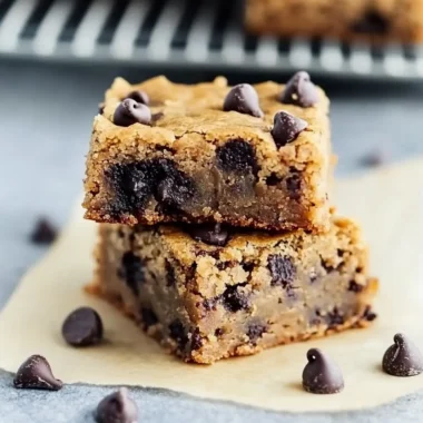 Flourless Chocolate Chip Chickpea Blondies
