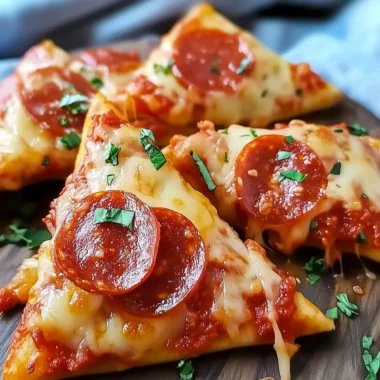 Pepperoni Pizza Triangles