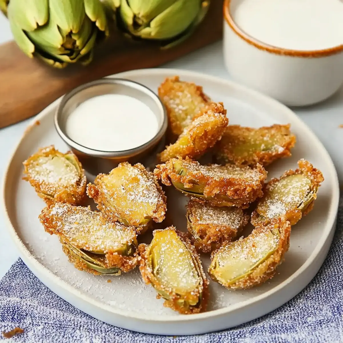 Crispy Italian Fried Artichoke Hearts