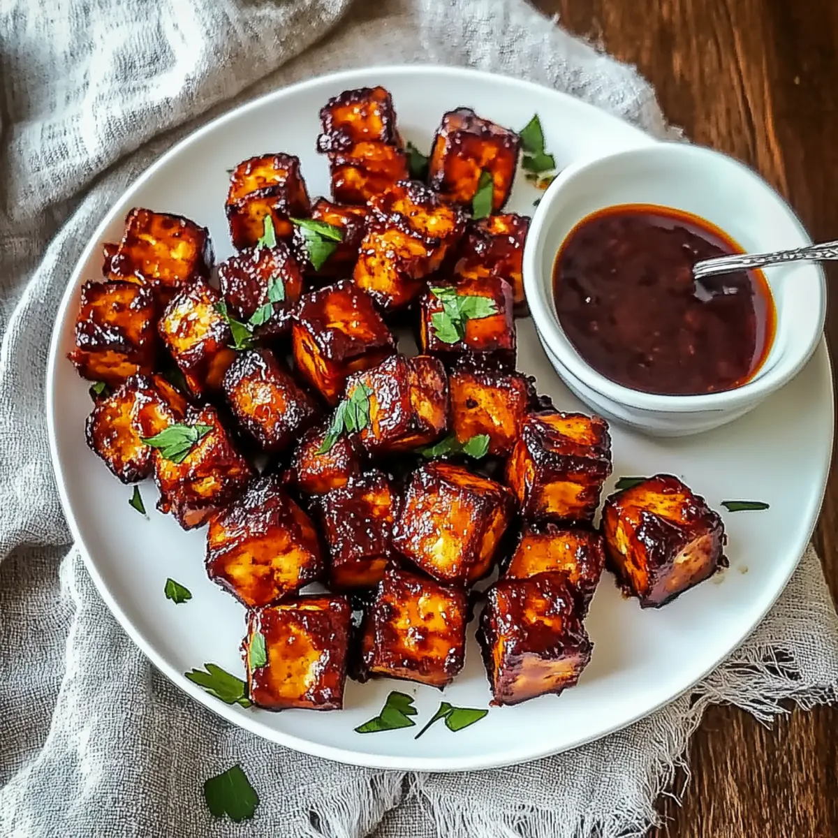 Savory Oven-Baked BBQ Tofu