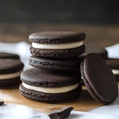 Black Cocoa Sandwich Cookies