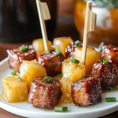 Pineapple Sausage Bites with Hazy IPA Glaze