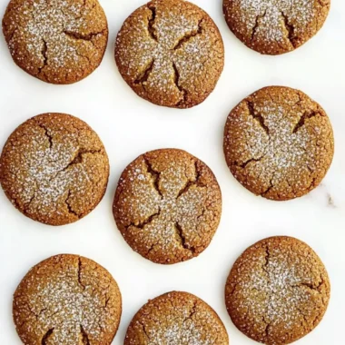 Chewy Gingerbread Cookies