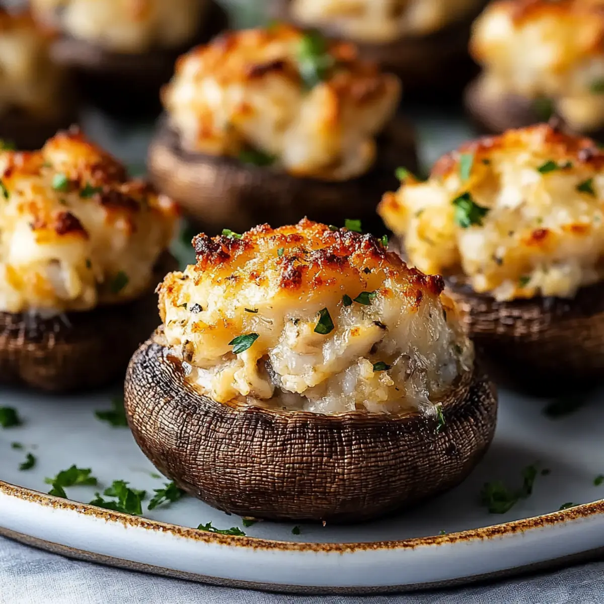 Crab Stuffed Mushrooms