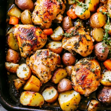 One-Pan Chicken and Potatoes with Veggies