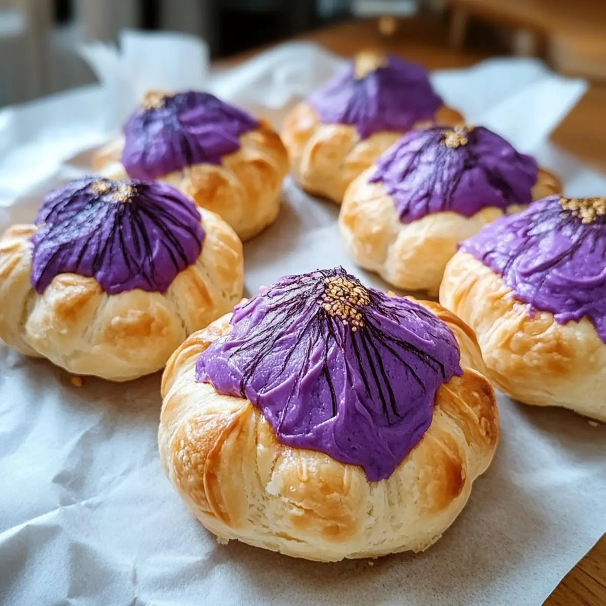 Ube Japanese Cream Puffs
