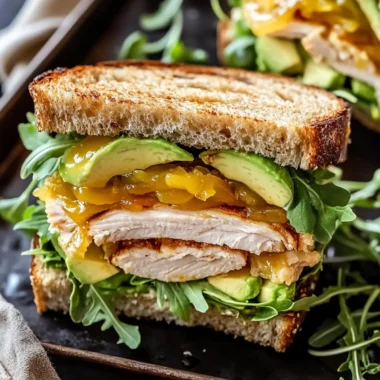 Honey Mustard Turkey Avocado Sandwich