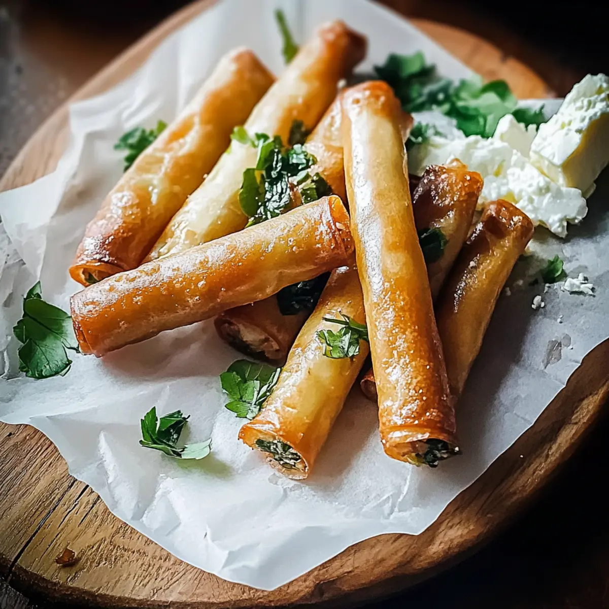 Crispy Turkish Cigars with Halloumi and Feta