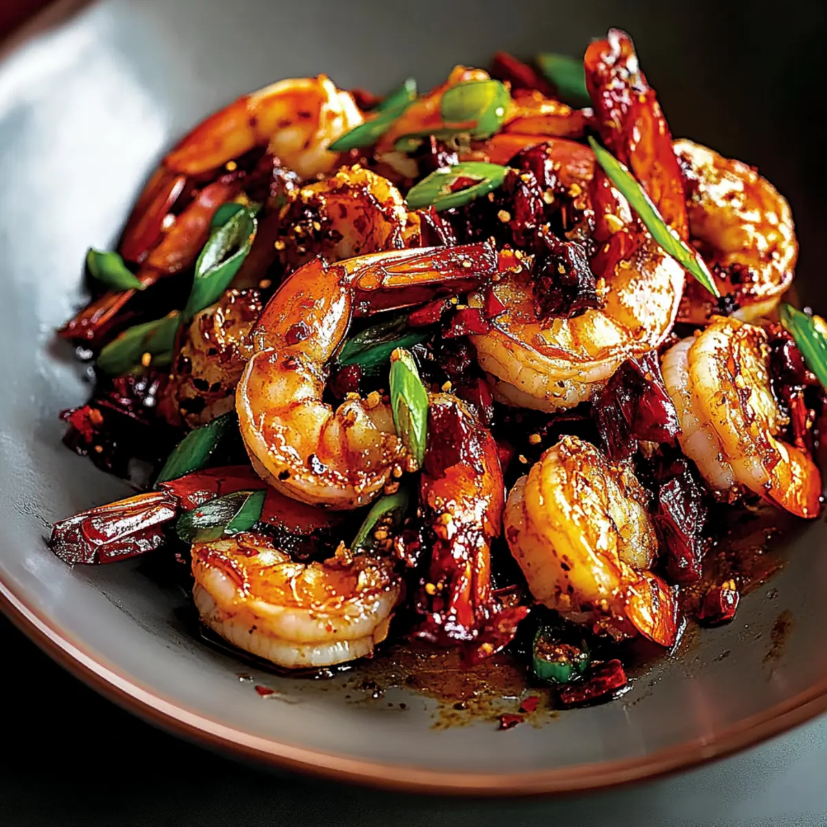 Sichuan Chilli Prawns