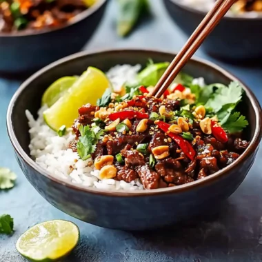 Thai Sweet Chilli Beef Bowls
