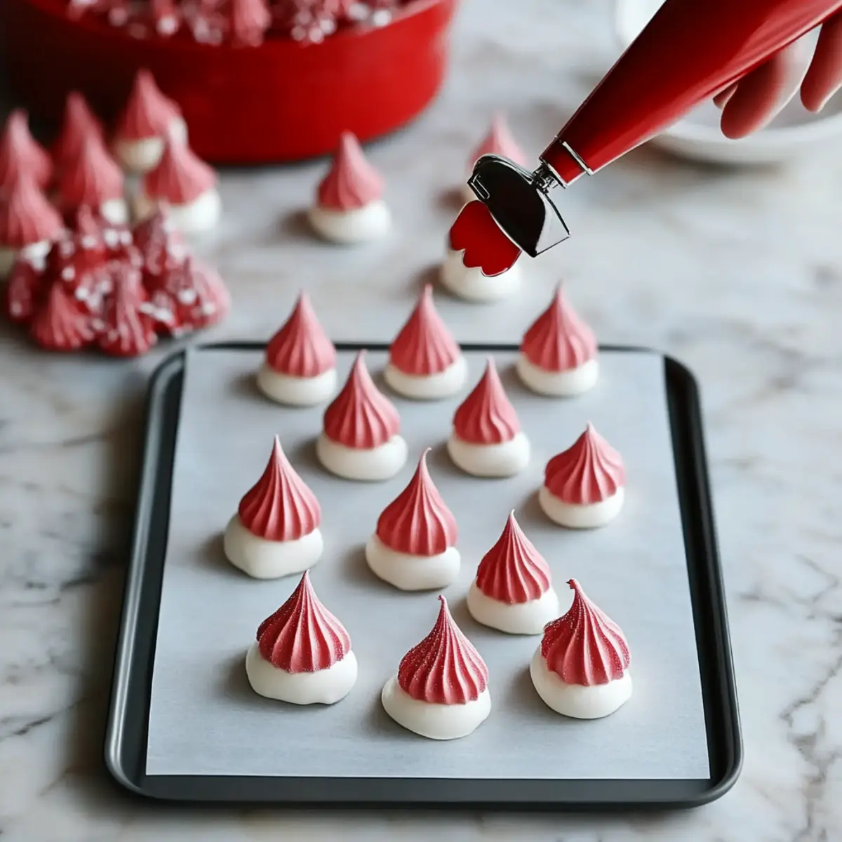 Christmas Meringue Kisses