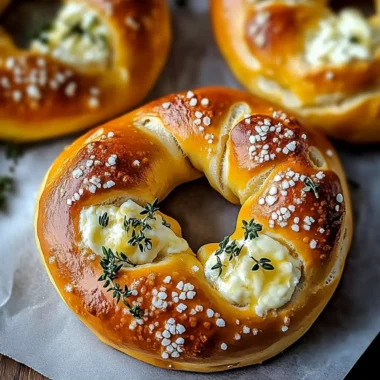 Mozzarella Stuffed Soft Pretzels