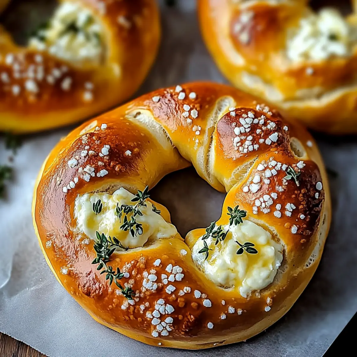 Mozzarella Stuffed Soft Pretzels