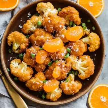 Crispy Baked Orange Cauliflower