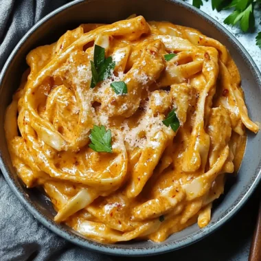 Creamy Gochujang Chicken Alfredo
