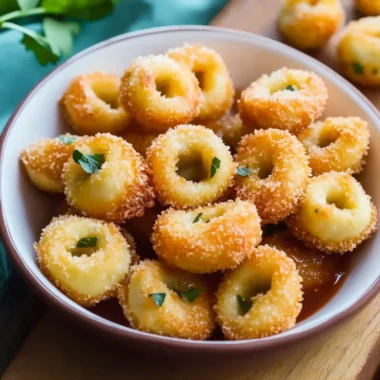Parmesan Crusted Tortellini Bites