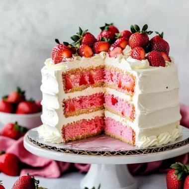 Strawberry Vanilla Cake