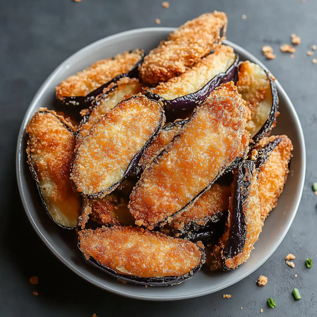 Crispy Fried Eggplant Katsu