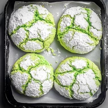 Buko Pandan Cookie Crinkles