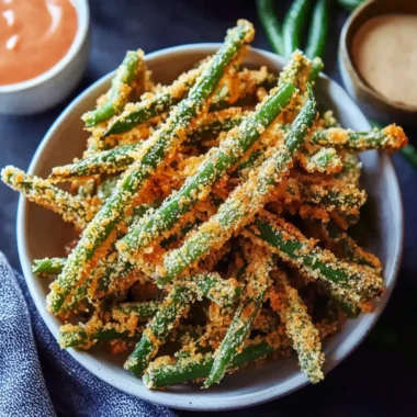 Crispy Baked Green Bean Fries