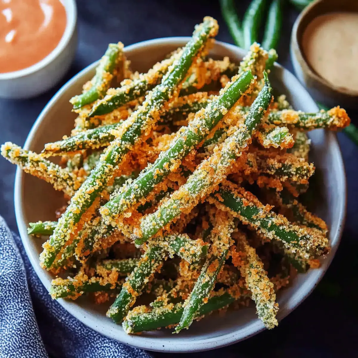 Crispy Baked Green Bean Fries