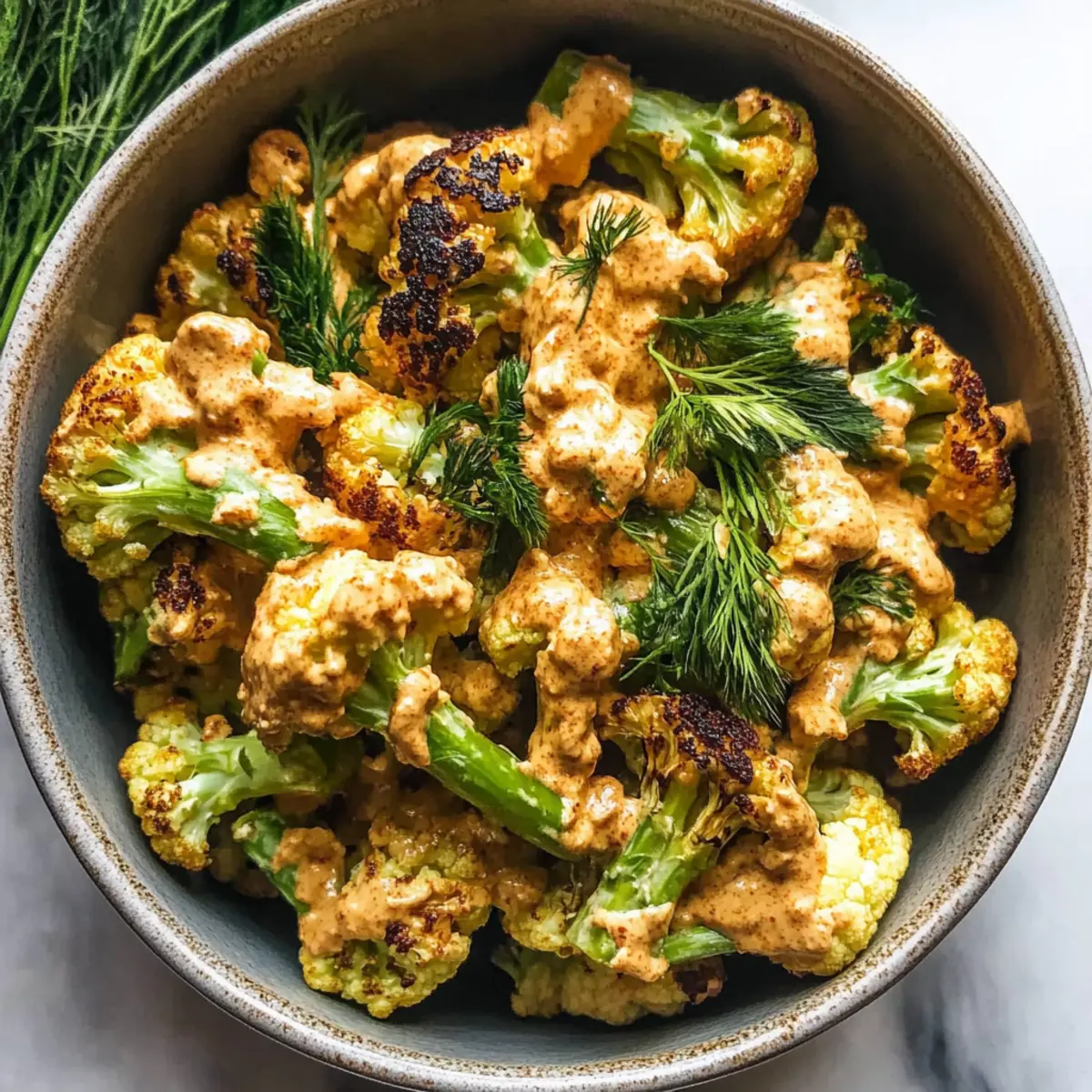 True Food Tahini Harissa Cauliflower