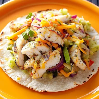 Zesty Cajun Fish Tacos