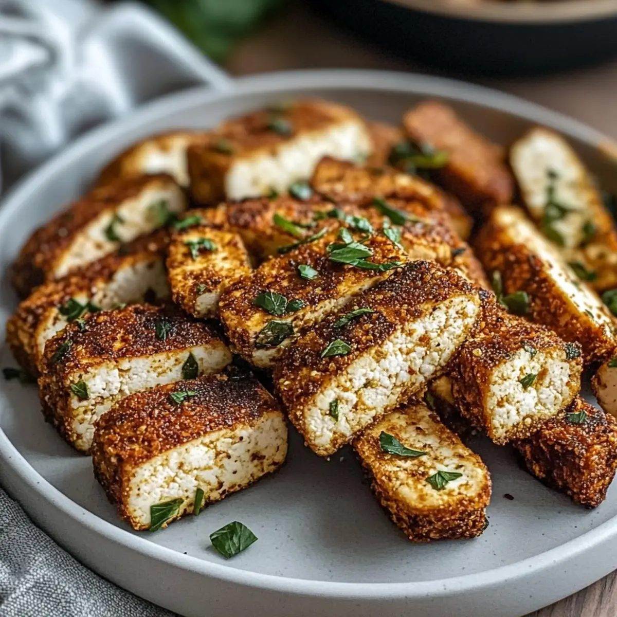 Crispy Herbed Tofu