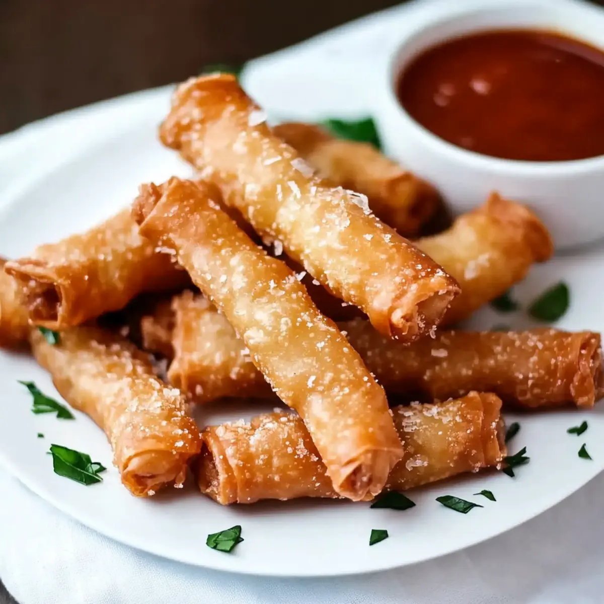 Crispy Wonton Mozzarella Sticks