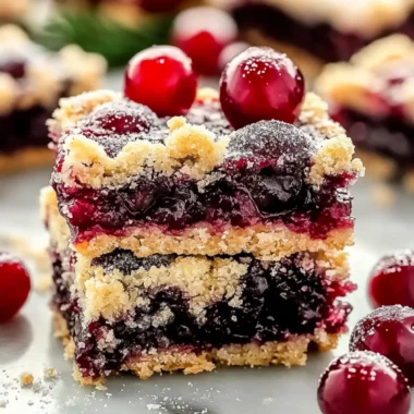 Easy Christmas Cherry Bars
