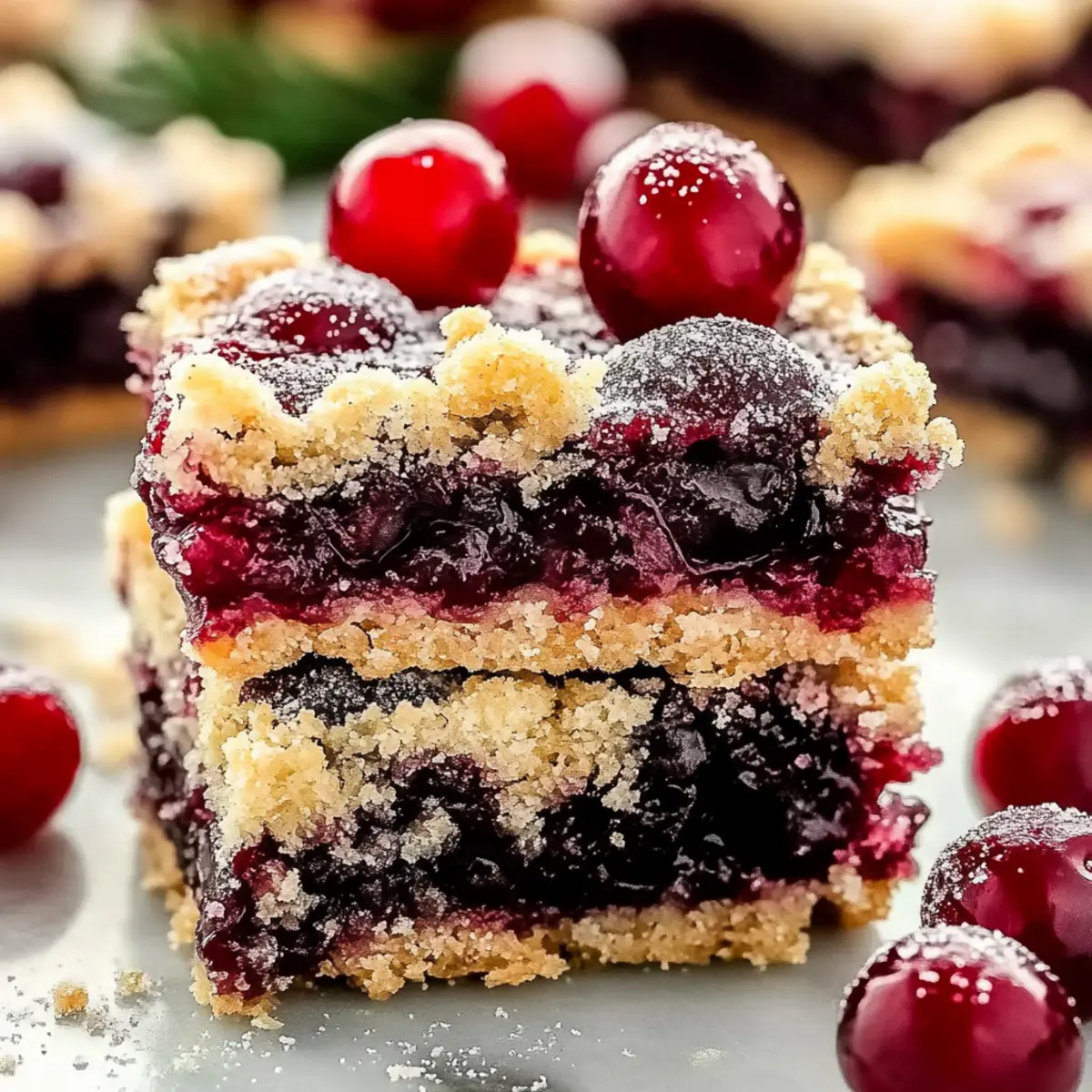Easy Christmas Cherry Bars
