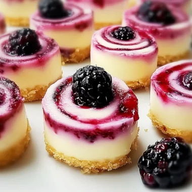 Berry Swirl Cheesecake Bites