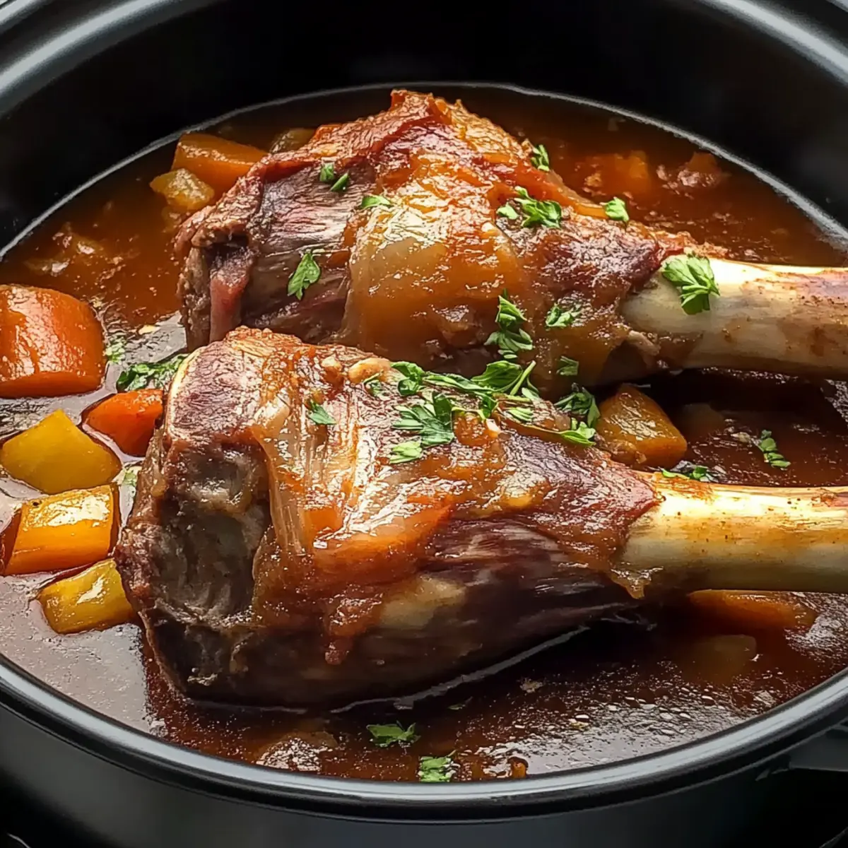 Slow Cooker Lamb Shanks